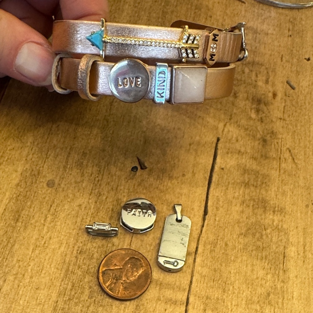 Gold and Silver Charm Bracelets